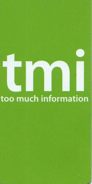 Zakładka magnetyczna "tmi - too much information" ZK052