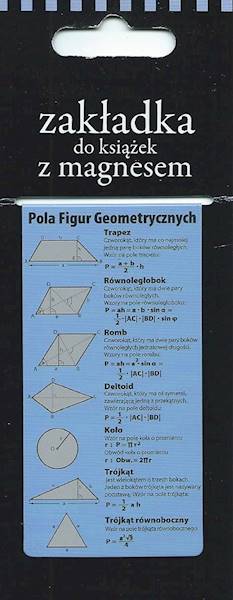 Zakładka magnetyczna "Pola Figur / Brył Geometrycznych" ZK068