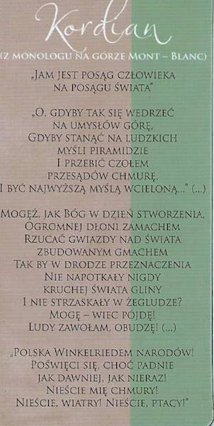 Zakładka magnetyczna "Juliusz Słowacki" ZK076