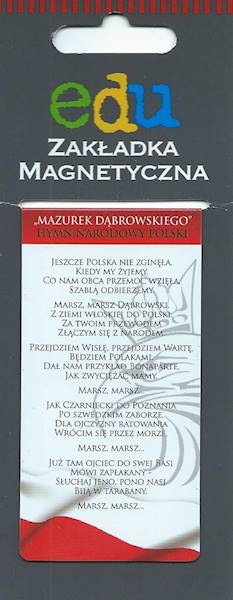 Zakładka magnetyczna "Mazurek Dąbrowskiego" ZK077