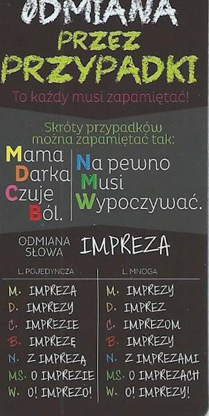 Zakładka magnetyczna "ODMIANA PRZEZ PRZYPADKI" ZK078