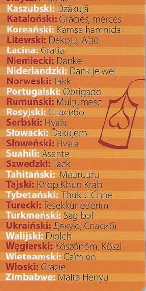 Zakładka magnetyczna "DZIĘKUJĘ! Krótkie słowo..." ZK083
