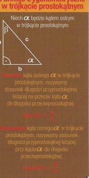 Zakładka magnetyczna "Funkcje trygonometryczne" ZK086