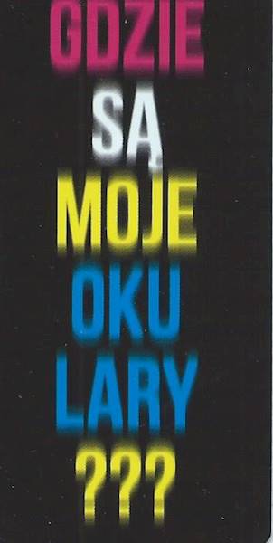 Zakładka magnetyczna "GDZIE SĄ MOJE OKULARY???" ZK128