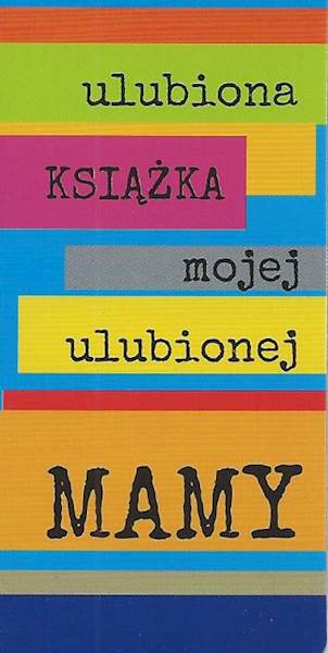 Zakładka magnetyczna "ulubiona KSIĄŻKA mojej ulubionej MAMY" ZK136