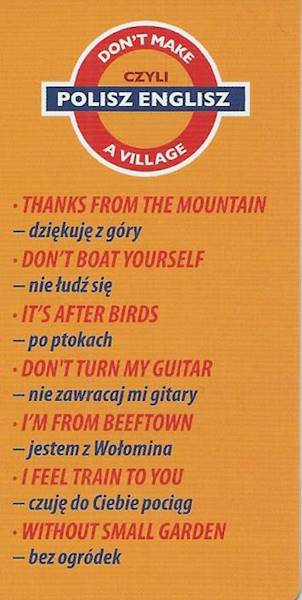Zakładka magnetyczna "DON'T MAKE A VILLAGE czyli POLISZ ENGLISZ" ZK139
