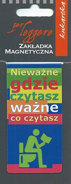 Zakładka magnetyczna "Nieważne gdzie czytasz ważne co czytasz" ZK140