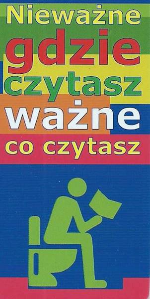 Zakładka magnetyczna "Nieważne gdzie czytasz ważne co czytasz" ZK140