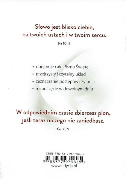 BIBLIA w 365 dni. PLAN CZYTANIA - Piotr Ostański