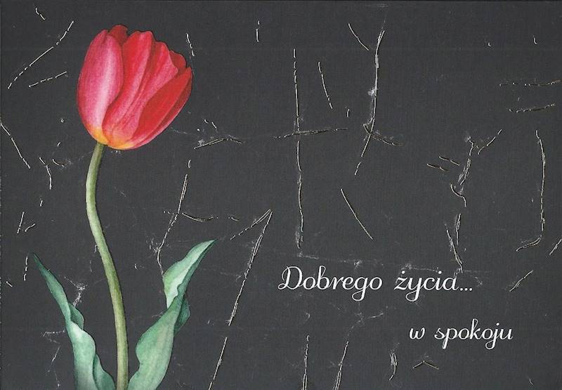 Karnet z kopertą: 1. DOBREGO ŻYCIA... w spokoju - Juliana Krudener