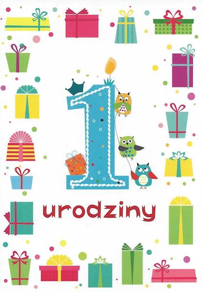 Karnet z kopertą: Z PAMIĘCIĄ 6. "1 urodziny"