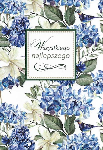 Karnet z kopertą: Z PAMIĘCIĄ 16. Wszystkiego najlepszego
