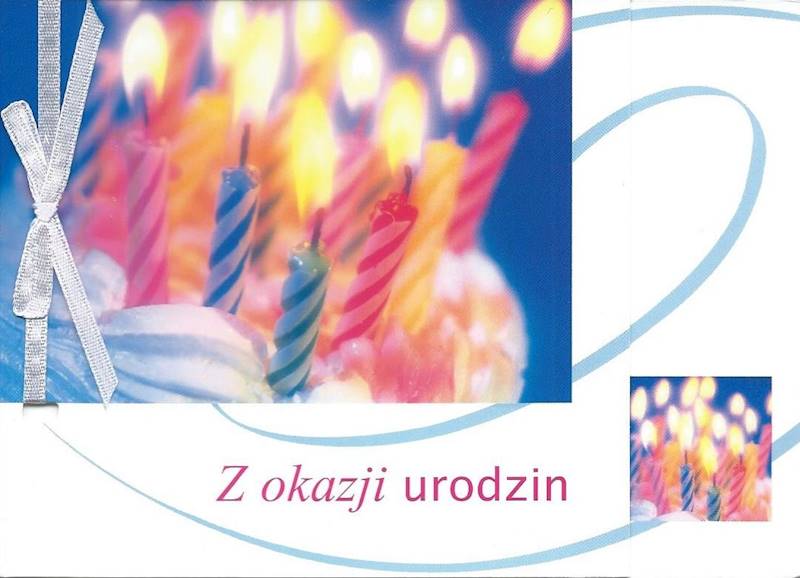 Karnet z kopertą: Z KOKARDKĄ 10. Z okazji urodzin