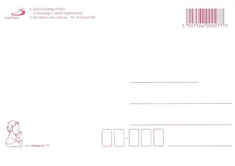 Kartka Pocztówka MALUCHY 7. 5 "Szczęścia nie trzeba szukać..."