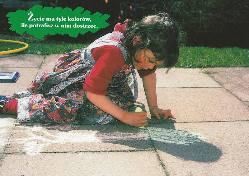 Kartka Pocztówka MALUCHY 7. 8 "Życie ma tyle kolorów, ile..."