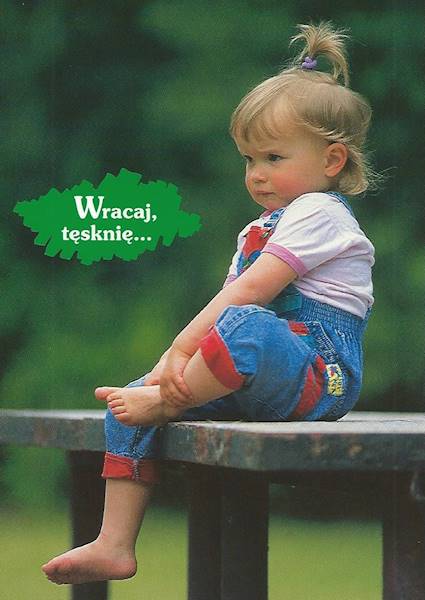 Kartka Pocztówka MALUCHY 7. 9 "Wracaj, tęsknię..."