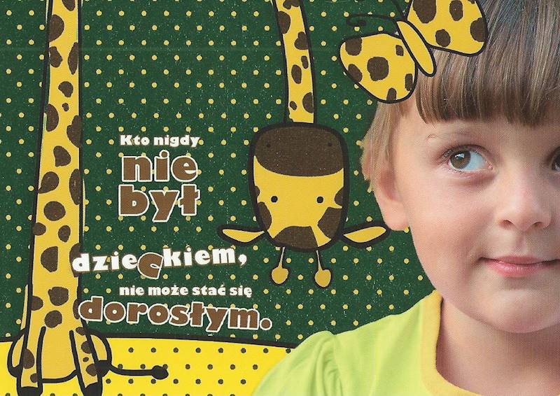 Kartka Pocztówka UŚMIECH DZIECKA 10. "Kto nigdy nie był dzieckiem..."
