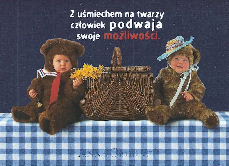 Kartka Pocztówka Anne Geddes - RADOŚĆ ŻYCIA 1