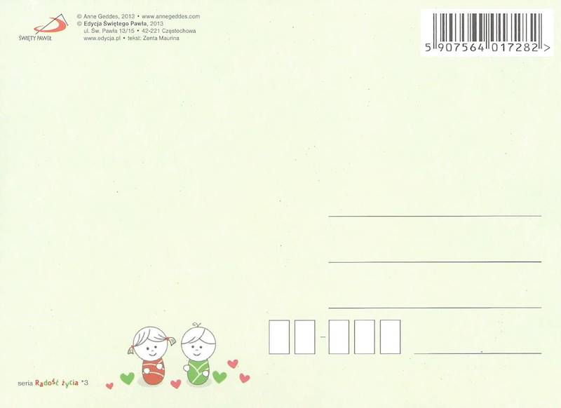 Kartka Pocztówka Anne Geddes - RADOŚĆ ŻYCIA 3