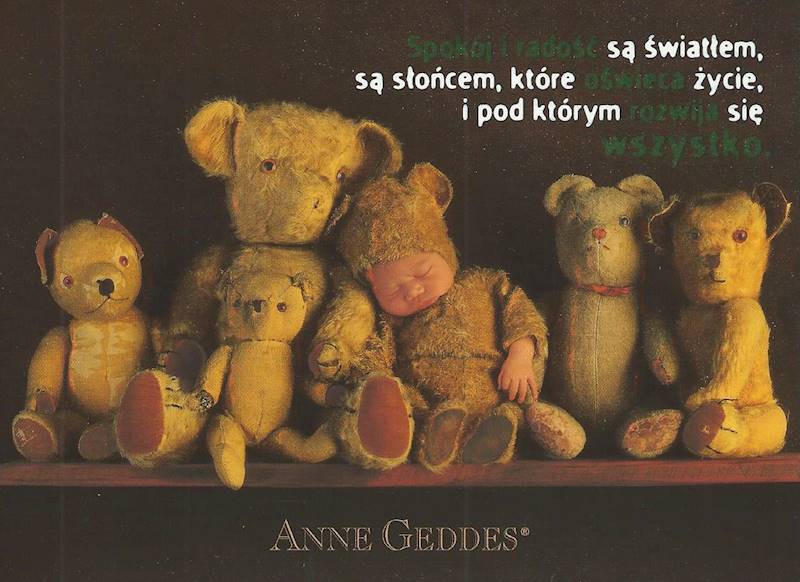 Kartka Pocztówka Anne Geddes - RADOŚĆ ŻYCIA 4