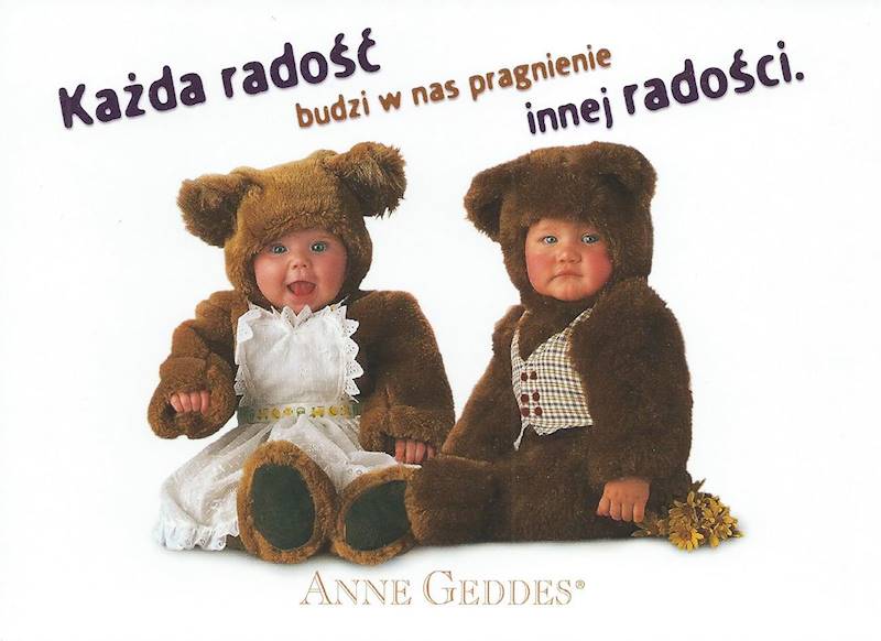 Kartka Pocztówka Anne Geddes - RADOŚĆ ŻYCIA 5