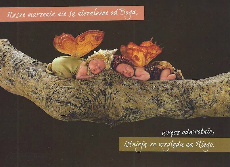 Kartka Pocztówka Anne Geddes - SIŁA MARZEŃ 3