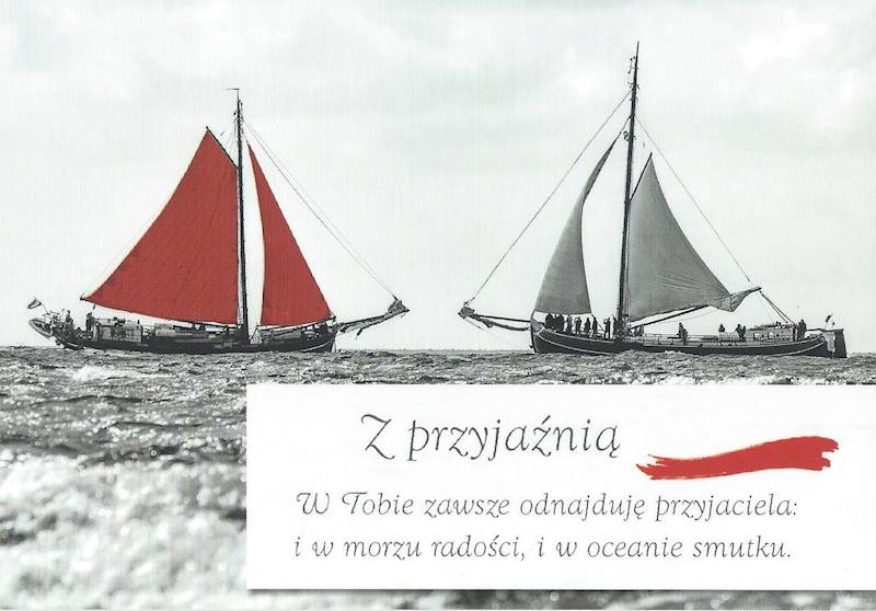 Karnet z kopertą: RETRO 5. "Z przyjaźnią"