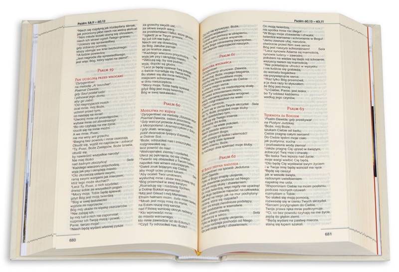 BIBLIA STARY i NOWY TESTAMENT "z rybką". Oprawa twarda, biała