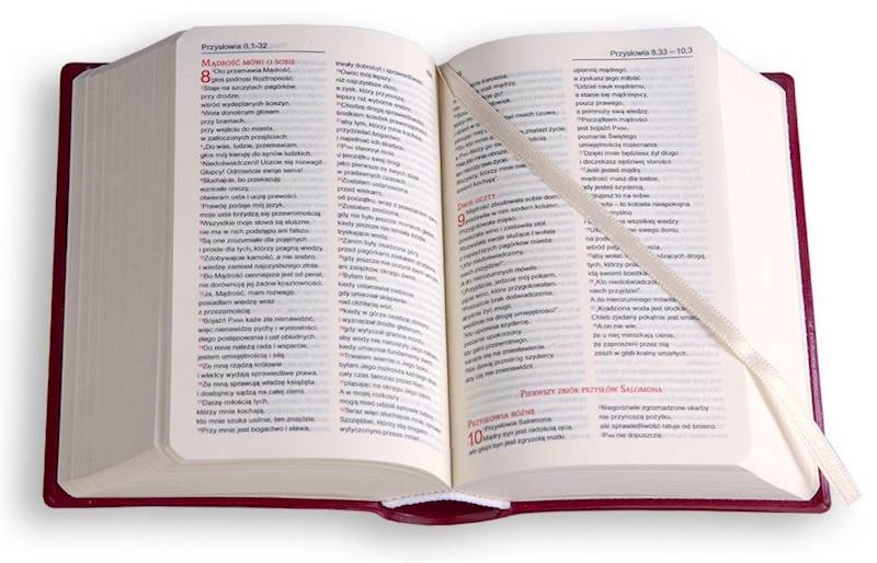 BIBLIA STARY i NOWY TESTAMENT Tabor - PVC, bordowy