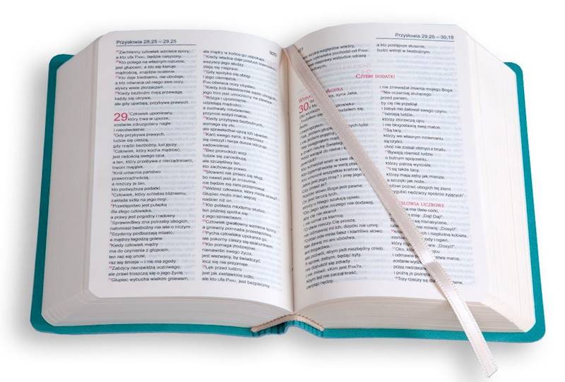 BIBLIA STARY i NOWY TESTAMENT Tabor - flex, turkusowy