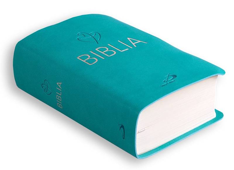 BIBLIA STARY i NOWY TESTAMENT Tabor - flex, turkusowy