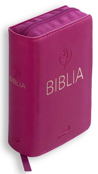 BIBLIA STARY i NOWY TESTAMENT Tabor - flex z zamkiem, malinowy