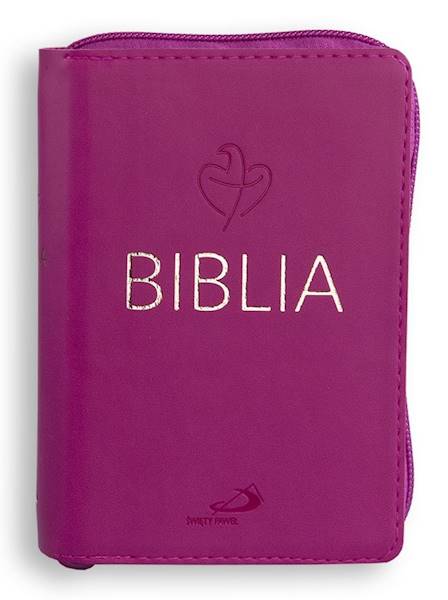 BIBLIA STARY i NOWY TESTAMENT Tabor - flex z zamkiem, malinowy