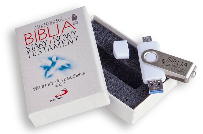 BIBLIA STARY i NOWY TESTAMENT - AUDIOBOOK MP3 (USB 3.2/C)