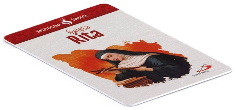 SKUTECZNI ŚWIĘCI: Święta Rita - obrazek w formie karty