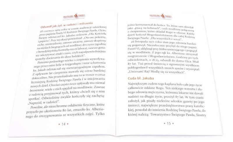 SKUTECZNI ŚWIĘCI: Błogosławiony Jakub Alberione - książka