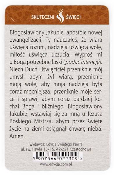 SKUTECZNI ŚWIĘCI: Błogosławiony Jakub Alberione - obrazek w formie karty