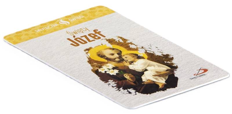 SKUTECZNI ŚWIĘCI: Święty Józef - obrazek w formie karty