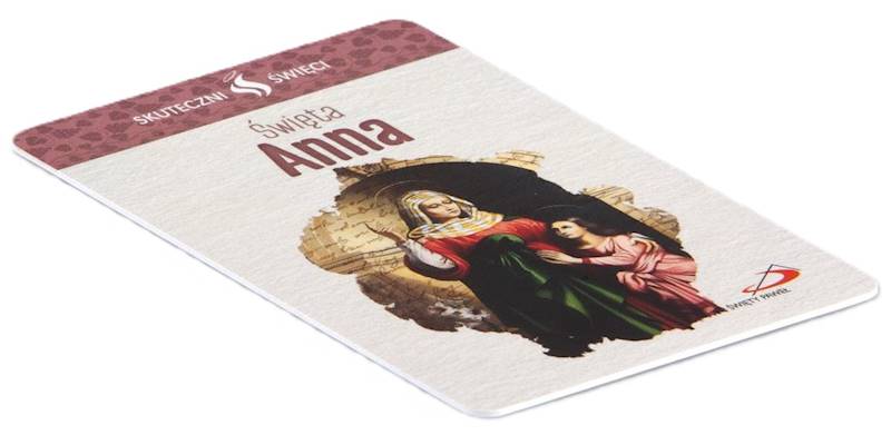 SKUTECZNI ŚWIĘCI: Święta Anna - obrazek w formie karty