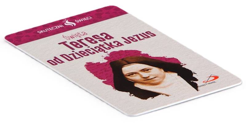 SKUTECZNI ŚWIĘCI: Święta Teresa od Dzieciątka Jezus - obrazek w formie karty
