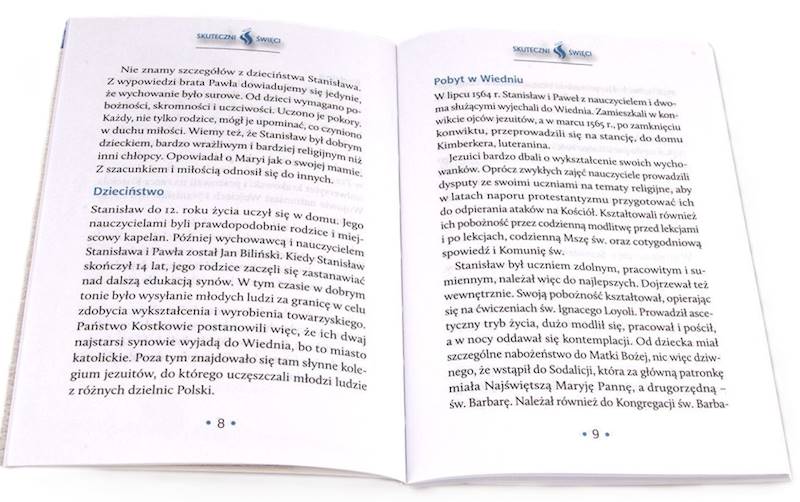 SKUTECZNI ŚWIĘCI: Święty Stanisław Kostka - książka