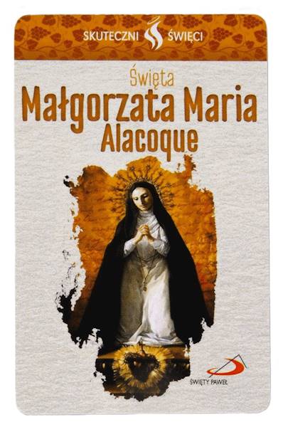 SKUTECZNI ŚWIĘCI: Święta Małgorzata Maria Alacoque - obrazek w formie karty