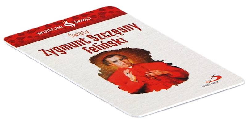 SKUTECZNI ŚWIĘCI: Święty Zygmunt Szczęsny Feliński - obrazek w formie karty