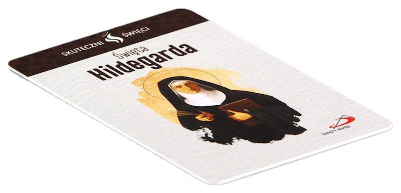 SKUTECZNI ŚWIĘCI: Święta Hildegarda - obrazek w formie karty