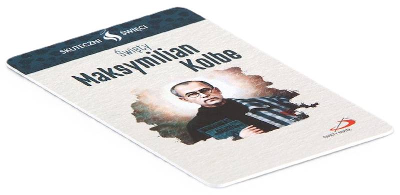 SKUTECZNI ŚWIĘCI: Święty Maksymilian Kolbe - obrazek w formie karty