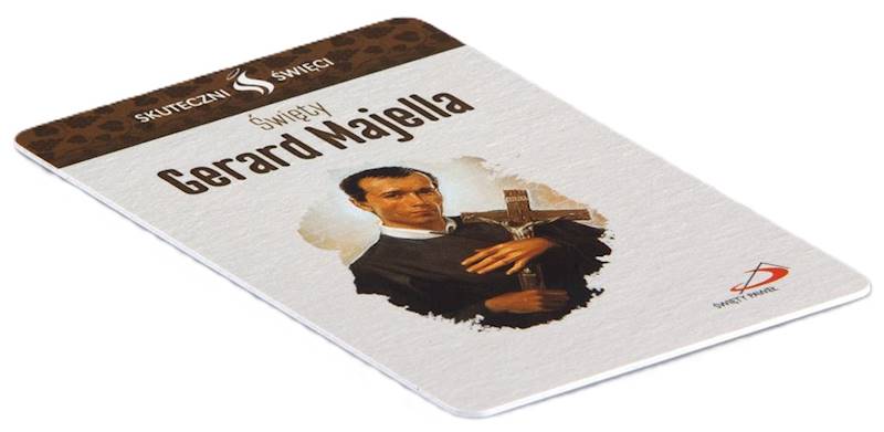 SKUTECZNI ŚWIĘCI: Święty Gerard Majella - obrazek w formie karty