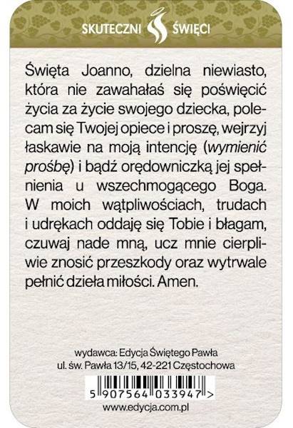 SKUTECZNI ŚWIĘCI: Święta Joanna Beretta Molla - obrazek w formie karty