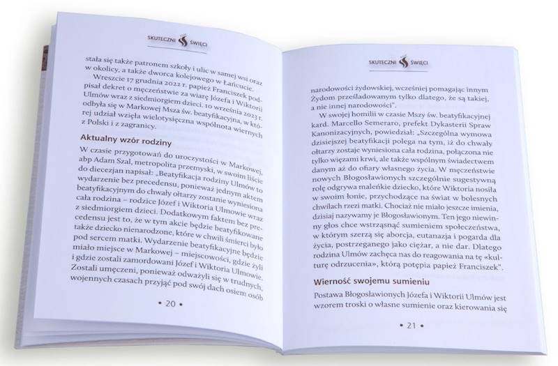 SKUTECZNI ŚWIĘCI: Błogosławiona Rodzina Ulmów - książka