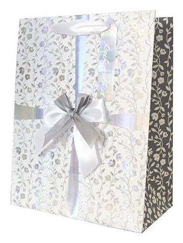 Torba prezentowa Kokarda 17,7x22,8x9,8 cm QPM-100 wzór 3
