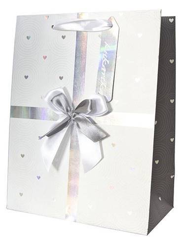 Torba prezentowa Kokarda 26x32,3x12,5 cm QPL-104 wzór 1